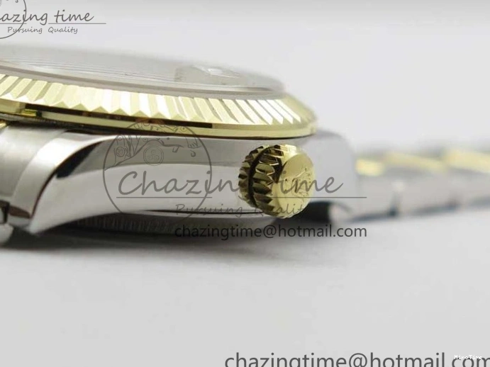 MiroTime 0203 WaterResistant Datejust 31mm 278273 SS YG BP Maker Best Edition Black Sticks Markers Dial on SS YG Oyster Bracelet 2718